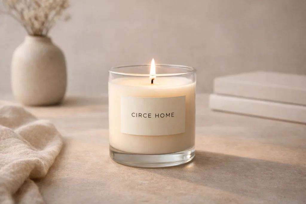 High-End Scented Candles vs Luxury Candle Brands: What’s the Difference? 4 Circe Home scented candle combining high-end craftsmanship with modern luxury design