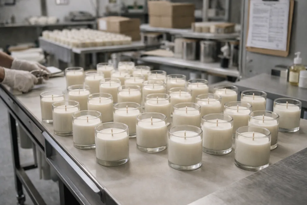 Candle Market Trends 2026: A Practical Buyer’s Guide (With 2025 Comparison) 4 Flexible candle supply chain supporting low MOQ and fast production