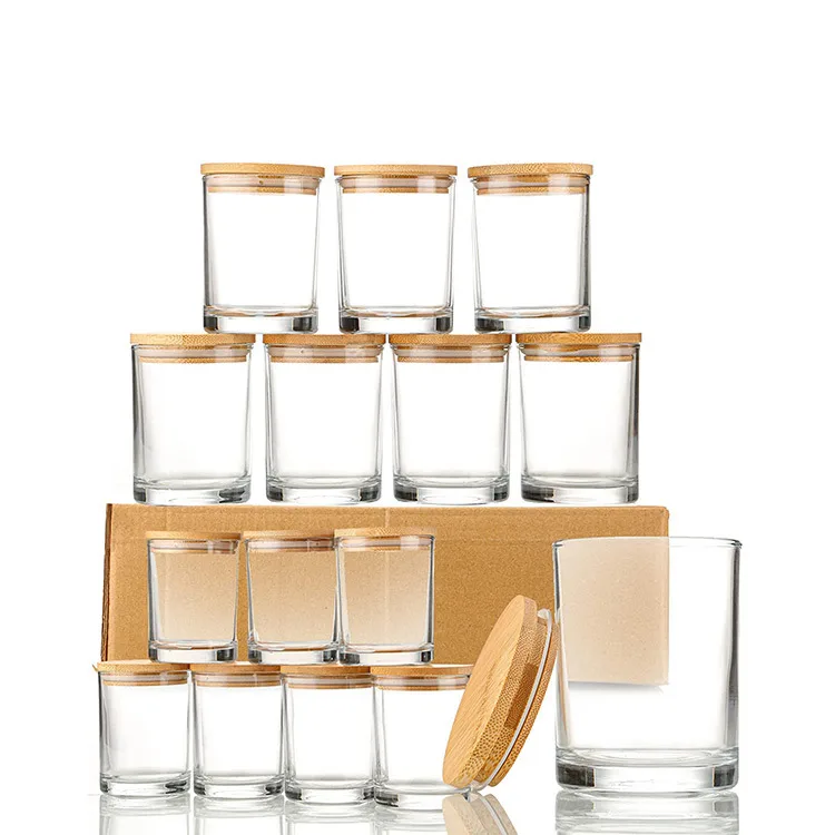 Clear Glass Tumbler Scented Candle1