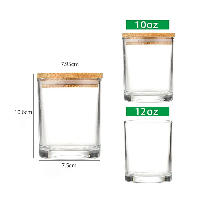 Clear Glass Tumbler Scented Candle2