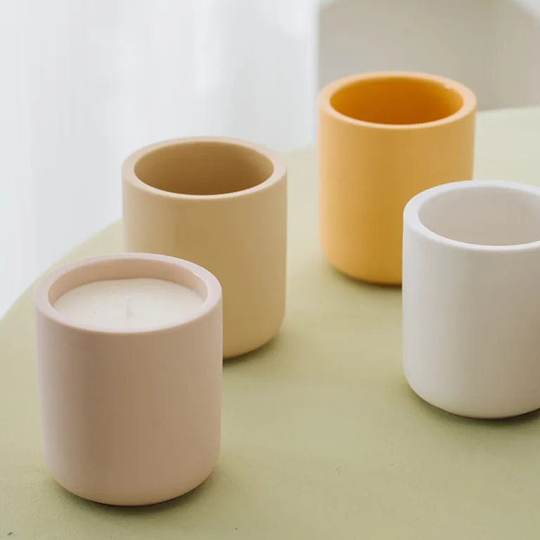 Luxury Colored Ceramic Candle Jar1