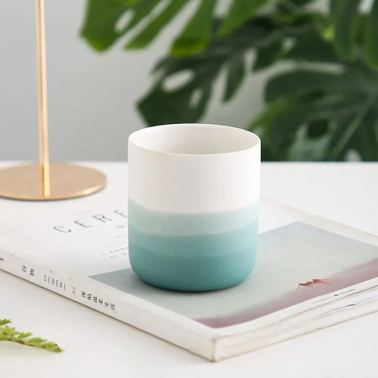 Matte Gradient Ceramic Candle Jar1