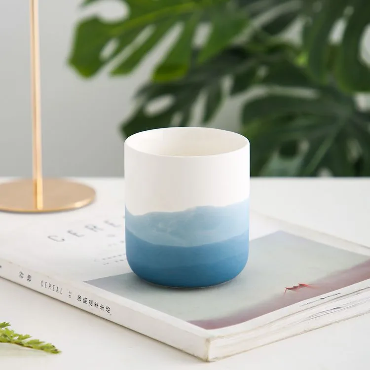 Matte Gradient Ceramic Candle Jar3
