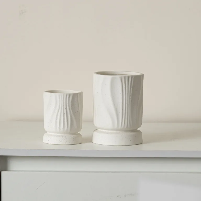 Nordic Sculptural Ceramic Candle Jar1