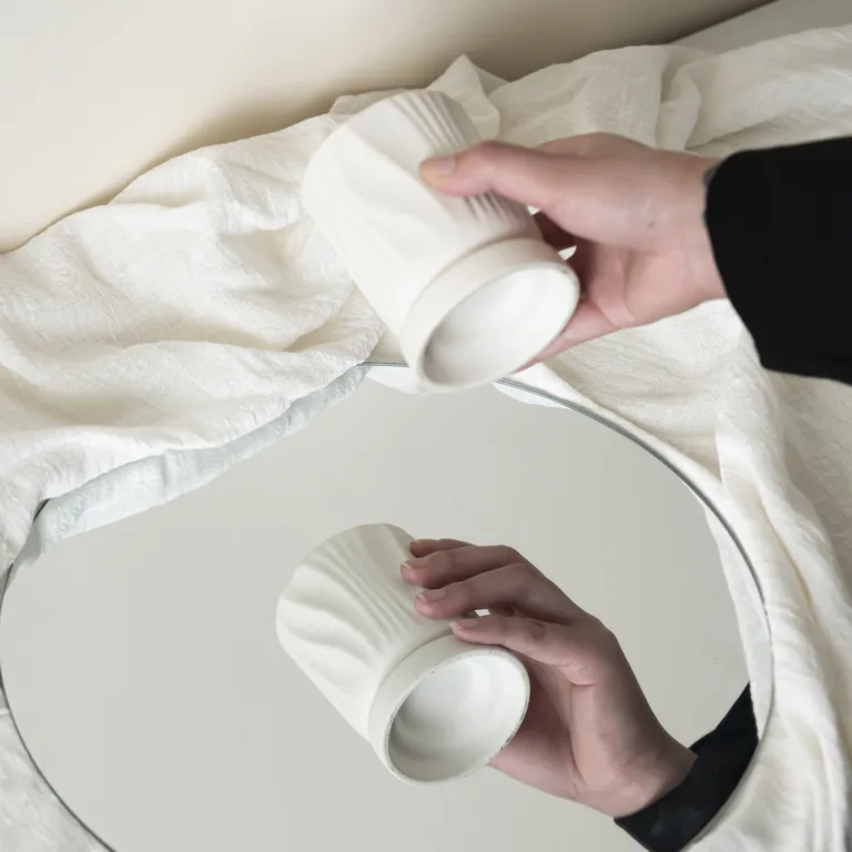 Nordic Sculptural Ceramic Candle Jar3