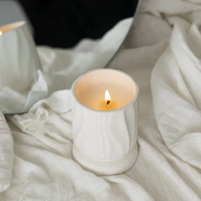 Nordic Sculptural Ceramic Candle Jar4