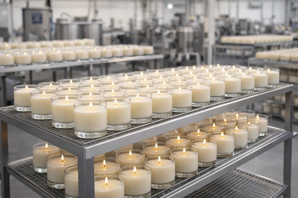 What Luxury Candle Brands Can Learn from Ladurée: Luxury Packaging and Brand Identity Strategy 5 private label candle manufacturer production line supporting scalable luxury candle brand manufacturing