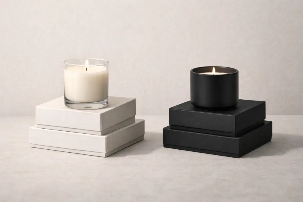 How Retailers Increase Profit Margin with Private Label Candles 2 comparison between branded candles and private label candles showing higher retail profit margin potential