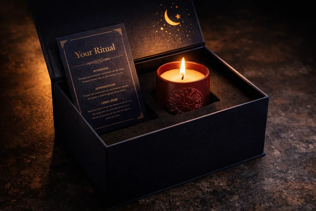 Top 10 Ritual Candle Manufacturing Secrets for Private Label 4 Premium rigid box packaging for ritual candle private label gift collection