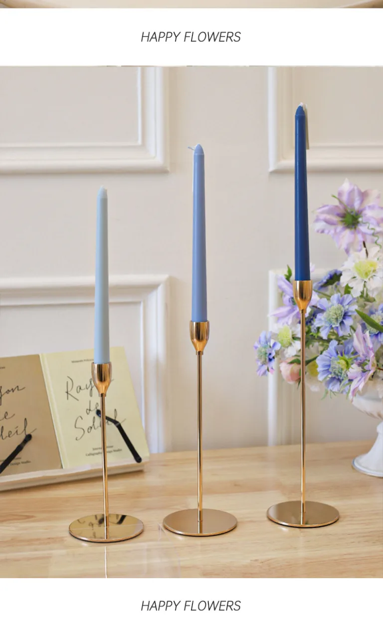 Colored Taper Candles Set3