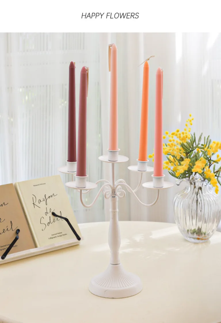 Colored Taper Candles Set5