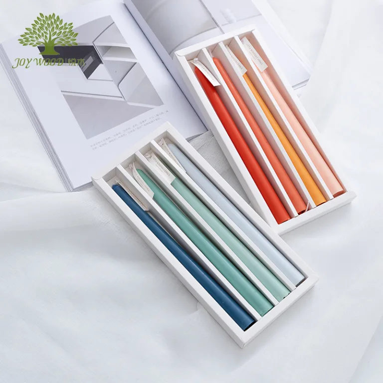 Colored Taper Candles Set6
