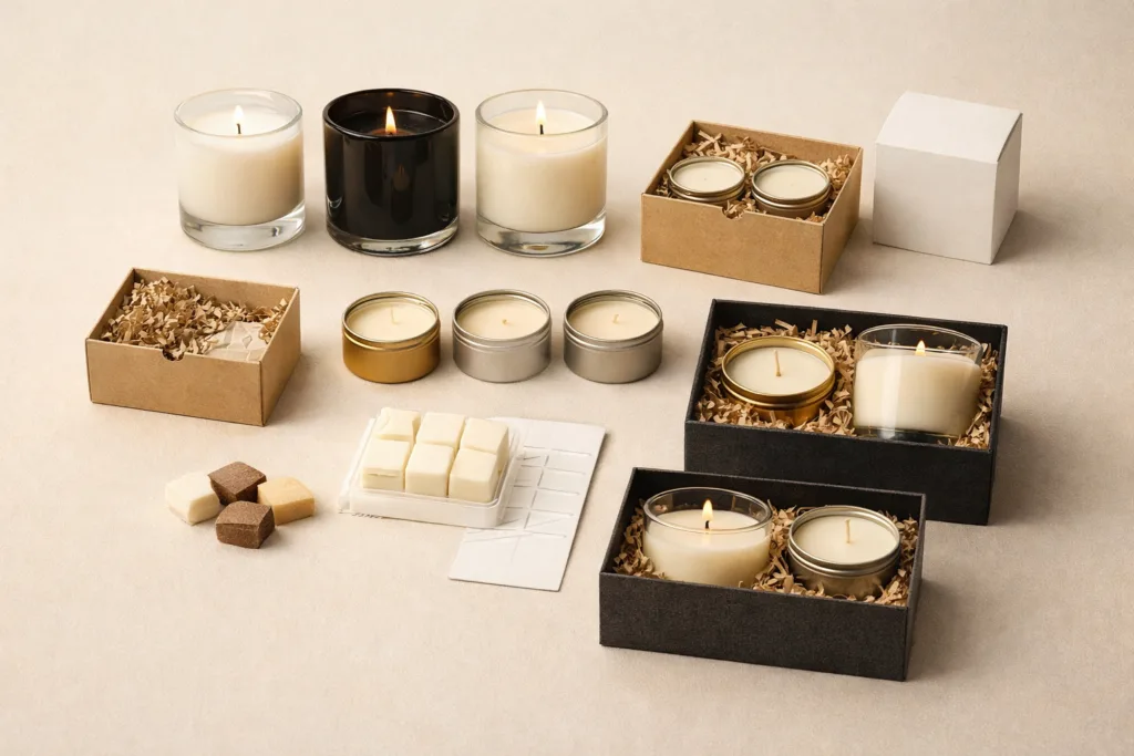 How We Helped a Startup Launch Their Candle Line 2 structured candle product line including jar candles wax melts travel candles and gift sets for private label candle brands