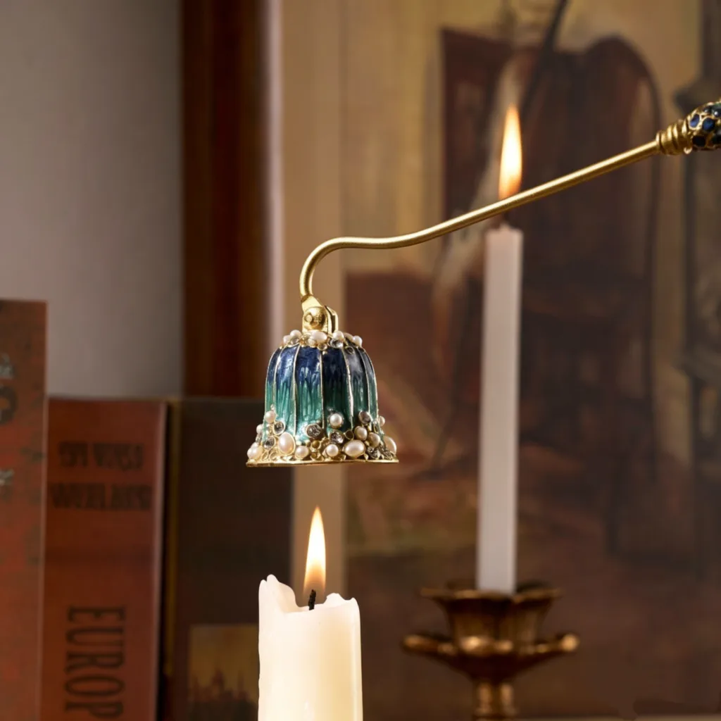 Wholesale Candle Snuffers: A Small Accessory That Adds Value to Candle Gift Sets 3 Emerald Pearl Candle Snuffer4