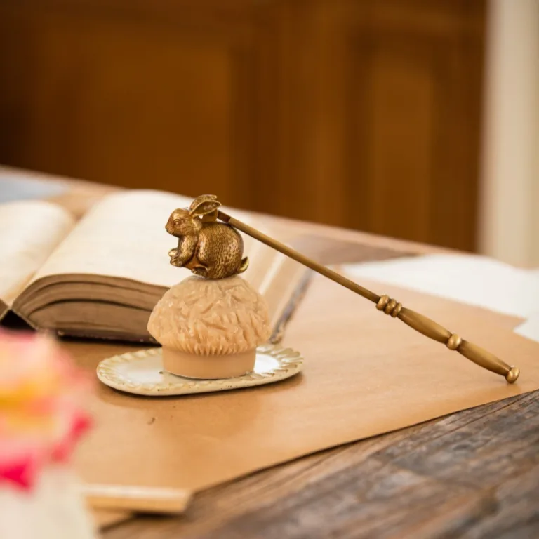 Golden Hare Acorn Candle Snuffer2