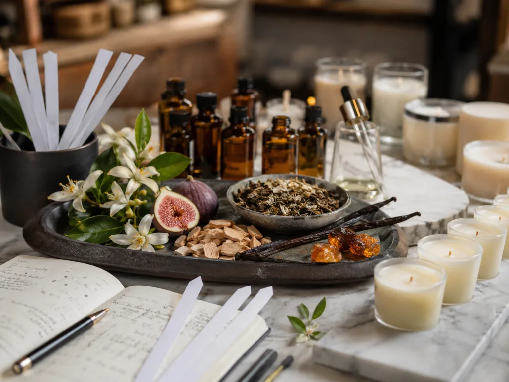 Are Luxury Candles a Scam? What B2B Buyers Should Know Before Sourcing 2 Custom fragrance development for luxury candles with scent blotters, fragrance oils, botanicals and candle wax samples