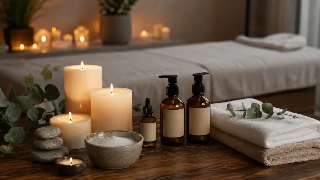 Custom Wellness Candles: A Complete Guide for Brands, Spas and Hotels 2 custom-spa-wellness-candles-treatment-room