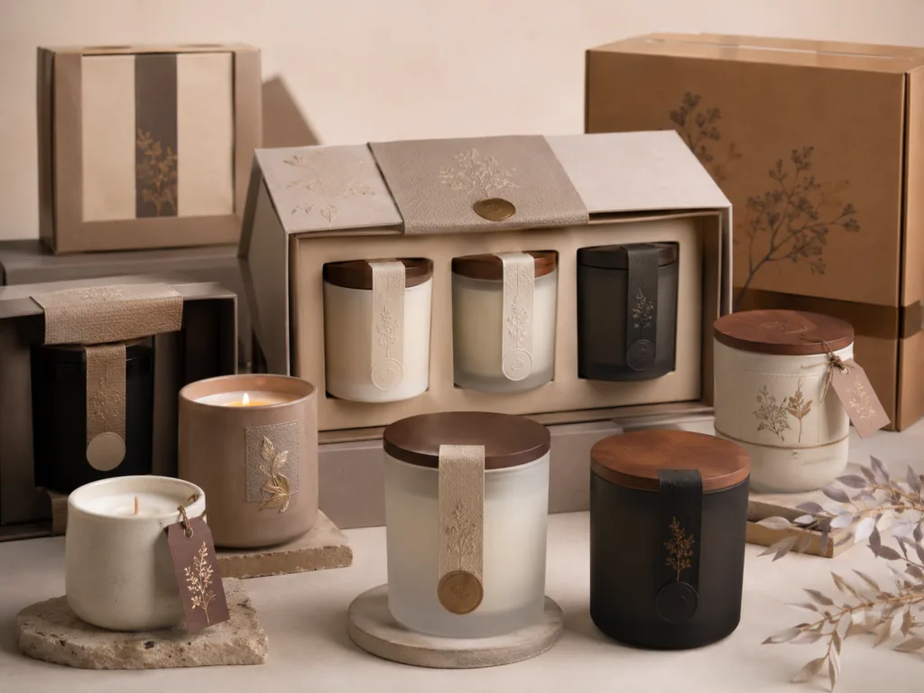 Are Luxury Candles a Scam? What B2B Buyers Should Know Before Sourcing 5 Private label luxury candle gift packaging with premium jars, gift boxes, labels, lids and retail-ready presentation